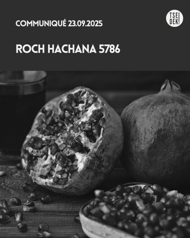 Roch Hachana 5786 Photo en noir et blanc de grenades (le fruit), dont une coupée en deux dont quelques graines sont tombées sur une table.
